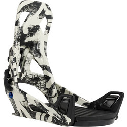 Δέστρες snowboard ανδρικές HG Mens Cartel Re:Flex Snowboard Bindings Burton Άσπρο-Μαύρο