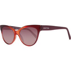Benetton BE998 S04 Γυαλιά Ηλίου Cat Eye Κοκάλινα Κόκκινα με Καφέ Polarized Φακό