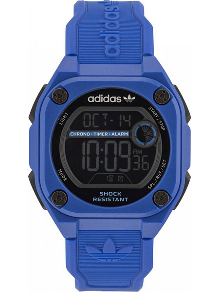 Adidas Ψηφιακό Ανδρικό Ρολόι με Μπλε Καουτσούκ Λουράκι AOST23061