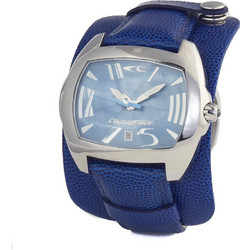 Chronotech Ανδρικό Ρολόι με Μπλε Δερμάτινο Λουράκι CT2188M-22