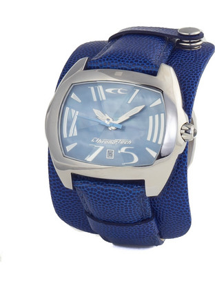 Chronotech Ανδρικό Ρολόι με Μπλε Δερμάτινο Λουράκι CT2188M-22