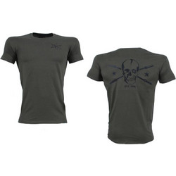 T-SHIRT STAR BARS Χακί Με Μαύρο Logo 21114 (H&S)