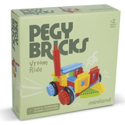 Miniland Παιχνίδι Κατασκευής Pegy Bricks Vroom Ride
