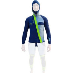 SELAND VERDON 5/4MM CANYONING NEOPRENE SUIT QUICK DRY BLUE/GREEN