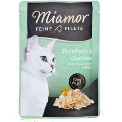Finnern Miamor Feine Filets Adult with Tuna & Vegetables in Jelly 100gr 34-058