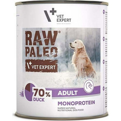 VetExpert Raw Paleo Adult Monoprotein with Duck 800gr