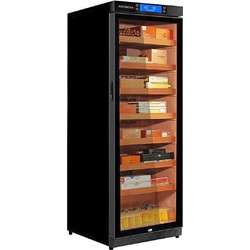 RACHING -145 Wooden Cigar Cabinet Cooler Black