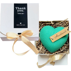 Gift Box Heart Candle - Κερί σε Σχήμα Καρδιάς σε Premium Κουτί Δώρου