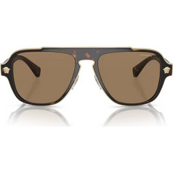 Versace VE2199 1252/LA Ανδρικά Γυαλιά Ηλίου Aviator Κοκάλινα Ταρταρούγα με Καφέ Polarized Φακό