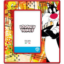 LOONEY TOONS - Ceramic Photo Frame 20x18cm - Syvester & Tweety