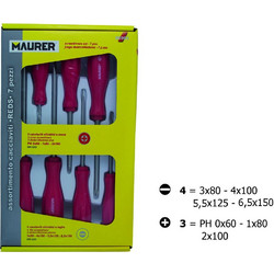 Σέτ Κατσαβίδια Με 7 Τεμάχια 86904 Maurer