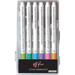 Κασετίνα Ρενέ Σετ 6 Στυλό felt pen