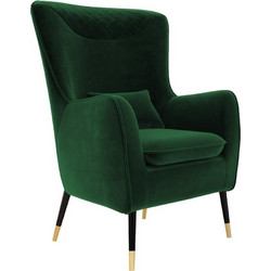 PoliHome Μπερζέρα Πράσινη Lofner 162546059