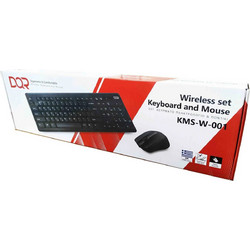 DQR KMS-W-001 Black Ασύρματο Σετ Πληκτρολόγιο & Ποντίκι