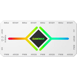 Gamemax Fan Hub - V4.0 PWM ARGB Hub + Controller White - (GM-14050101445)