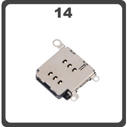 Original for iPhone 14, iPhone14 (A2882, A2649, A2881) / iPhone 14 Plus, iPhone 14+ (A2886, A2632, A2885) , Single SIM Card Tray Reader Pulled