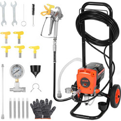 VEVOR Ηλεκτρικός Αερογράφος Υψηλής Πίεσης 900W με Καρότσι για Εσωτερική & Εξωτερική Βαφή Σπιτιού ZSSPTJ900W04UXQUL001V2