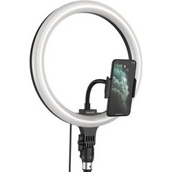 BASEUS φωτιστικό δαχτυλίδι LED CRZB12-B01, 12" χωρίς τρίποδα, μαύρο