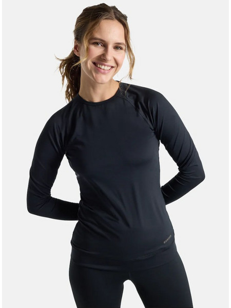 Women's Burton Lightweight X Base Layer Crewneck TRUE BLACK