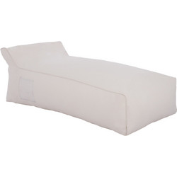 ΠΟΥΦ ΞΑΠΛΩΣΤΡΑ WADELIN HM5774.11 ΜΕ TEXTILINE ΛΕΥΚΟ 190x80x40-60Υ εκ