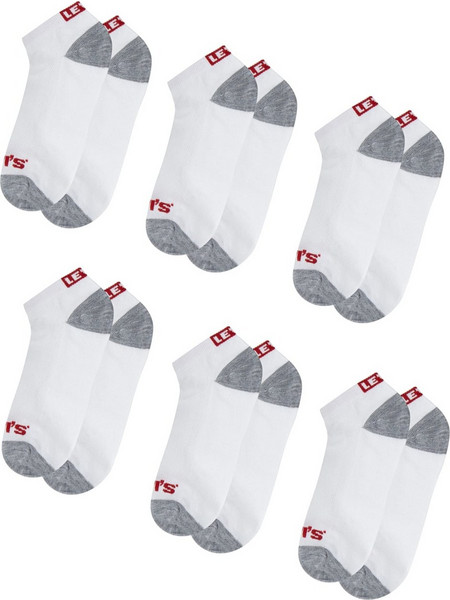 Levis Κάλτσες Core Box Tab Low Cut 6Pk BL0267-001 Λευκό Unisex