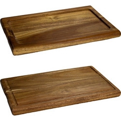 Ξύλινη βάση ακακίας για το επιτραπέζιο BBQ 29x20x2cm Style Point c534730
