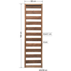 Ξύλινο διαχωριστικό καφασωτό 50x180cm Tesias Group