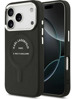 Karl Lagerfeld Back Cover Σιλικόνης για iPhone 17 Pro Max - Μαύρο
