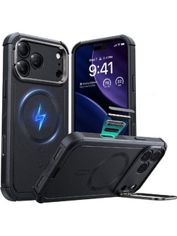 Θήκη ESR Cyber Kickstand Back Cover Μεταλλικό για iPhone 17 Pro Max - Μαύρο