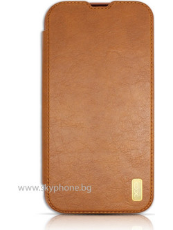 XO Case Leather Book Apple Iphone 13 Pro Max /camel/