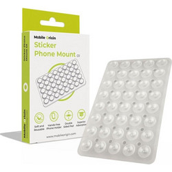 Mobile Origin Sticker Phone Mount O1, clear white - (MO-SPM-C-WHT)