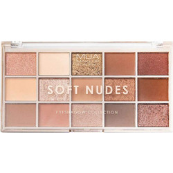 MUA 15shade Soft Nudes Παλέτα Σκιών