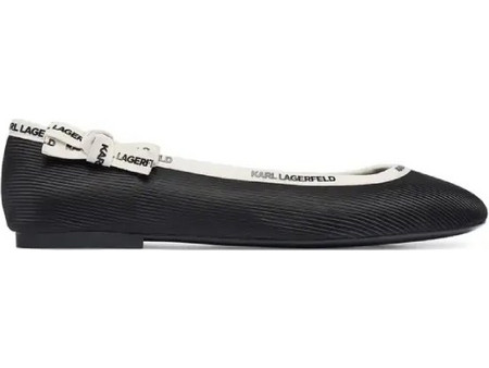 Γυναικείες Μπαλαρίνες Karl Lagerfeld Karo KL40129-ΜΑΥΡΟ