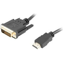 Lanberg Cable DVI-D male - HDMI male 1.8m (CA-HDDV-20CU-0018-BK) CA-HDDV-20CU-0018-BK