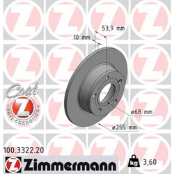 Zimmermann Δισκόπλακα - 100.3322.20