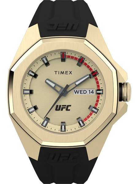 Timex UFC Pro Ανδρικό Ρολόι με Μαύρο Καουτσούκ Λουράκι TW2V57100
