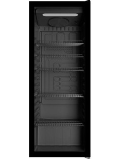 Bomann KSG 7292 black Glass Door Refrigerator 143 cm
