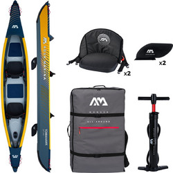 Aqua Marina Tomahawk II Air-K440 Φουσκωτό Kayak 2 Ατόμων Πορτοκαλί Navy Μπλε 28359