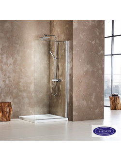Διαχωριστικό ντουζιέρας h.185cm χρωμέ WD_C-100 Iwis WD Walk-in Devon 60cm