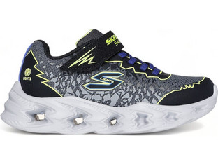 Skechers Vortex 2.0 Παιδικά Sneakers με Φωτάκια Μαύρα 400603N-BKYL