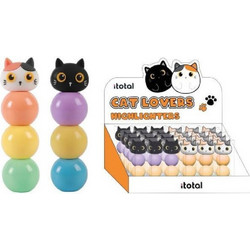 Μαρκαδόροι υπογράμμισης i-Total Meow Cat Σε 2 Συνδυασμούς 3 Χρωμάτων 1τμχ XL2219Α