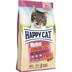 Happy Cat Minkas Sterilised with Salmon 10kg