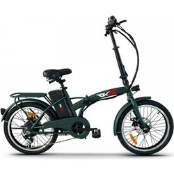 RKS MX25 Σπαστό Ηλεκτρικό Ποδήλατο Πόλης 20" 250W με 6 Ταχύτητες και Δισκόφρενα Κυπαρισσί