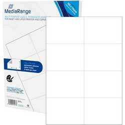 MediaRange Ετικέτες Γενικής Χρήσης 105x74mm. Λευκές (400 Pack) (MRINK145)