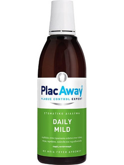 Plac Away Daily Mild Στοματικό Διάλυμα για Προστασία Ούλων Κατά της Ουλίτιδας & της Περιοδοντίτιδας 500ml + Οδοντικό Νήμα 30τμχ