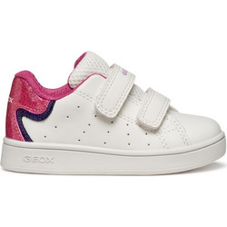 Geox Eclyper Παιδικά Sneakers Λευκά Φούξια B365MA0BCKCC0563