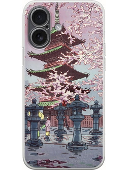 Θήκη Ukiyo-e - Cherry Blossom iPhone 17 Flexible TPU (Διάφανη Σιλικόνη)