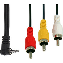 ΚΑΛΩΔΙΟ ΗΧΟΥ 3.5mm 4C ΑΡΣΕΝΙΚΟ ΓΩΝΙΑΚΟ ΣΕ 3 RCA ΑΡΣΕΝΙΚΑ 1.5m J1902-006 VIC BAG OWI (ΣΕΤ ΜΕ 10)