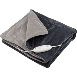 Beurer HD 75 Cosy Dark Gray Ηλεκτρική Μονή Κουβέρτα Πλενόμενη με Χρονοδιακόπτη Γκρι 100W 180x130cm