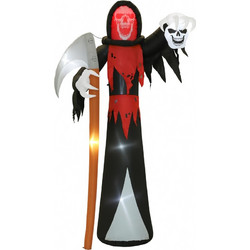 Διακόσμηση Halloween 3,7 m γιγάντιος Χάρος με LED φωτισμό Φωτεινή φουσκωτή φιγούρα για εξωτερικούς χώρους